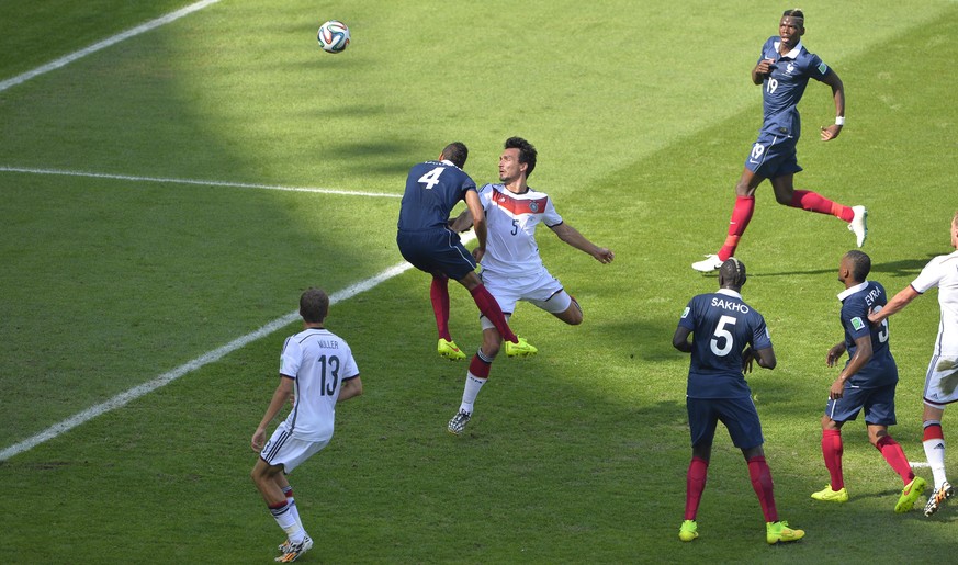 Vor zwei Jahren an der WM war dies die Entscheidung im Viertelfinal: Mats Hummels traf zum 1:0.