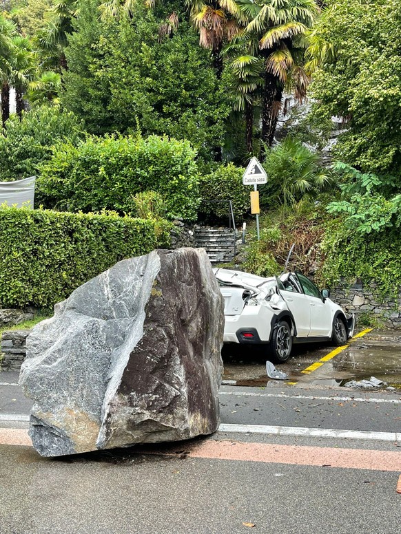 Im Tessin fiel in 48 Stunden so viel Regen, wie sonst in einem Monat\nFelssturz in Tegna