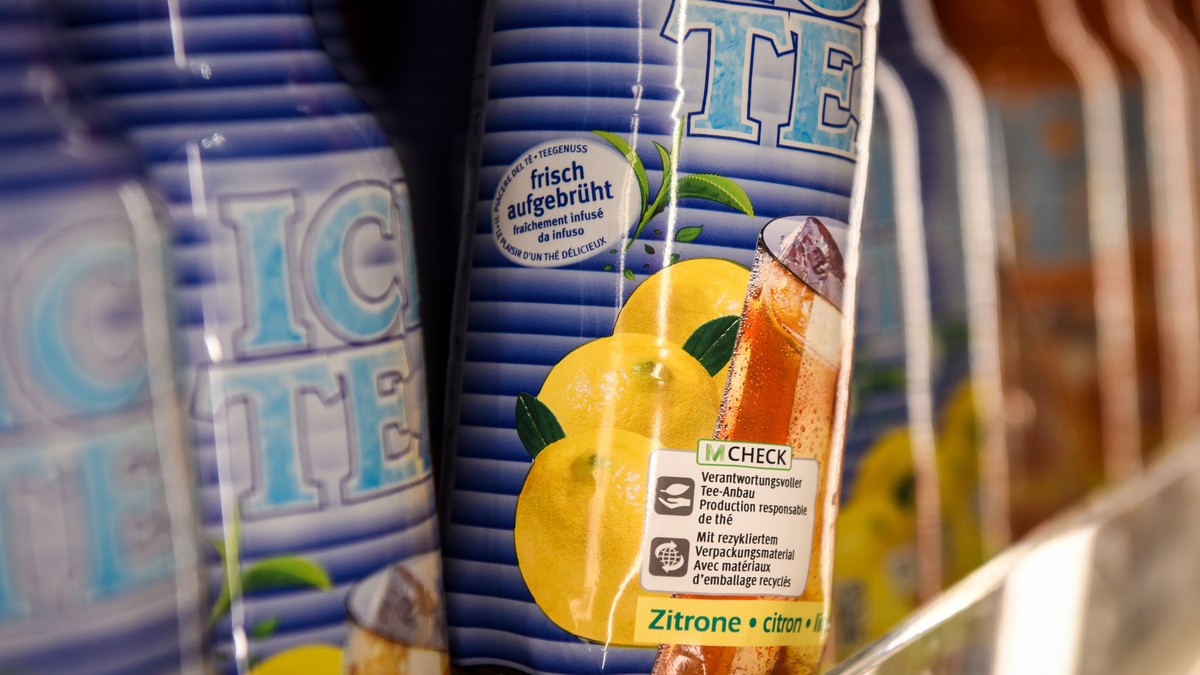 Migros Ice Tea Nachhaltigkeit Label