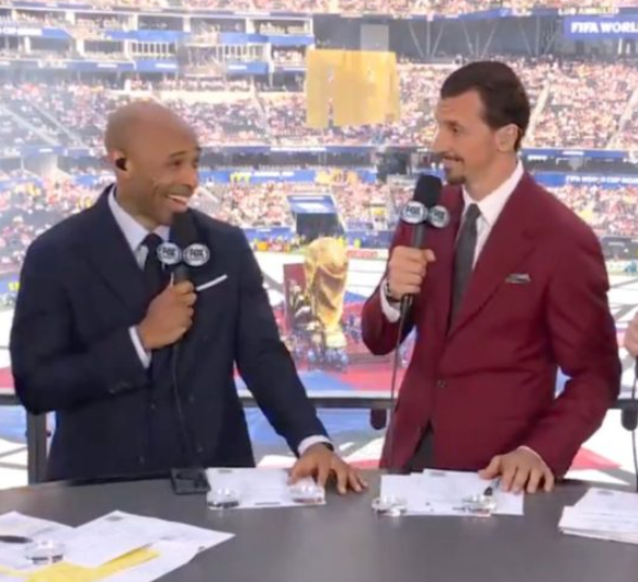 Die Stürmerlegenden Henry und Ibrahimovic sind bei der WM als Experten im Einsatz.