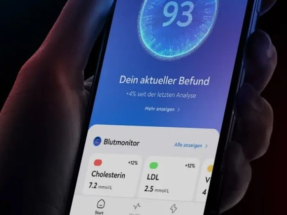 Das Start-up Care liefert Blutergebnisse via App.