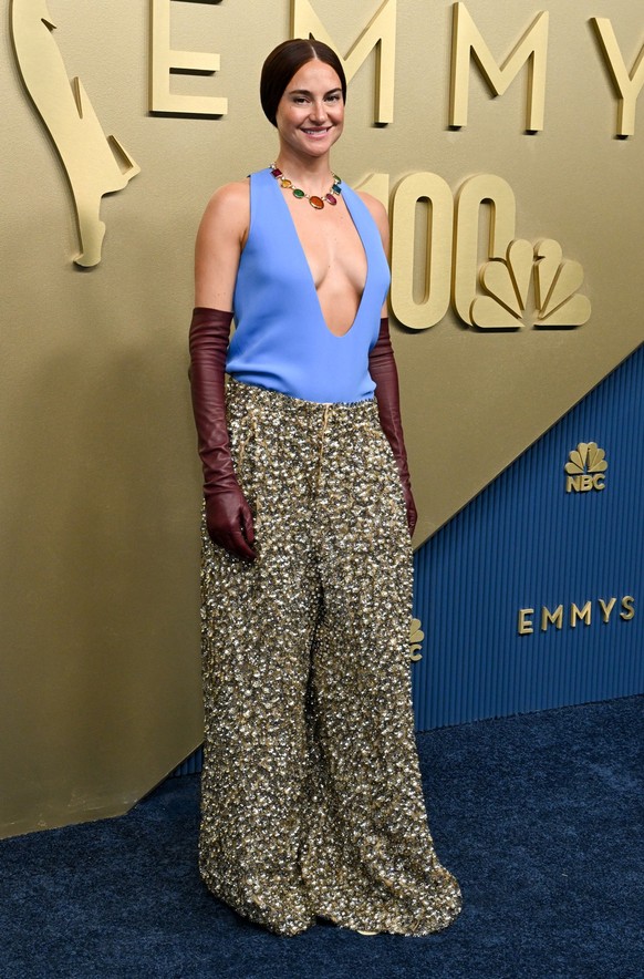 Shailene Woodley at the 78th Emmy Awards held at Peacock Theater on September 14, 2026 in Los Angeles, California. (Photo by Gilbert Flores/Variety via Getty Images)