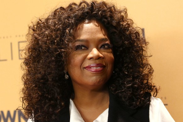 FILE - In this Wednesday, Oct. 14, 2015 file photo, Oprah Winfrey attends the premiere of the Oprah Winfrey Network&#039;s (OWN) documentary series &quot;Belief&quot; at The TimesCenter in New York. P ...