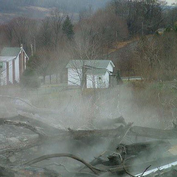 Die verlassene Stadt Centralia im US-Bundesstaat Pennsylvania.
