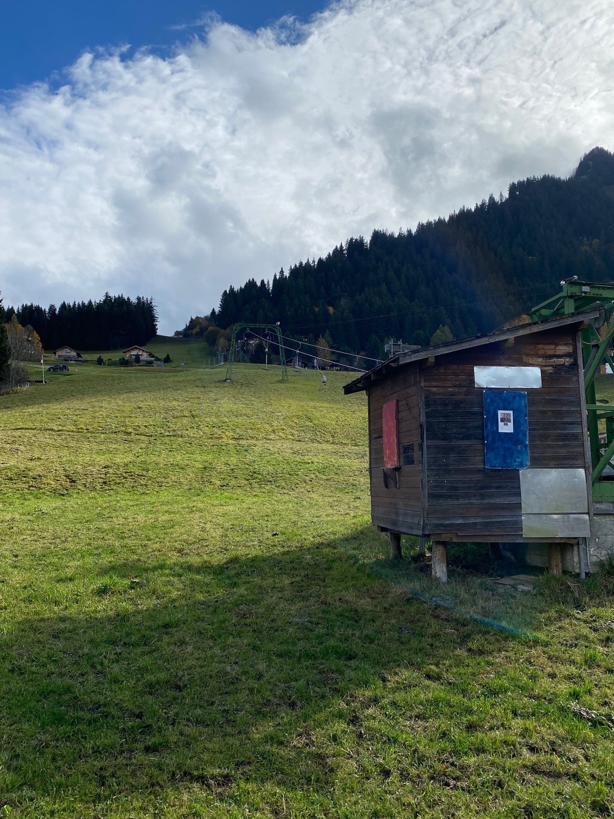 Un téléski aux Mosses.