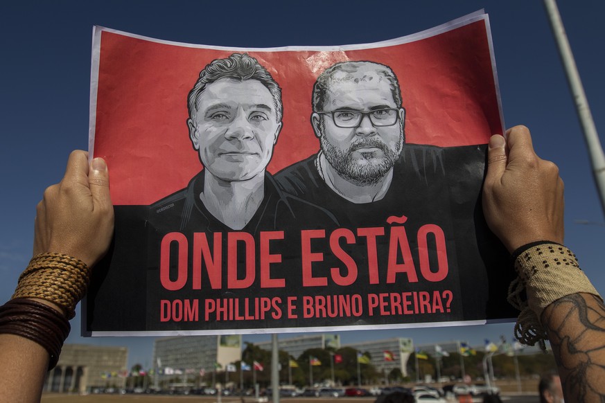 Bruno Pereira und Dom Phillips waren Anfang Juni im brasilianischen Regenwald verschwunden.bild: keystone