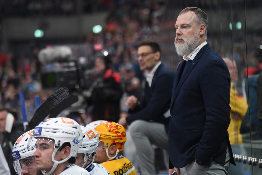 ZSC-head coach Rikard Groenborg during the regular season game of the National League Swiss ice hockey championship between HC Ambri-Piotta and the ZSC Lions at the Gottardo Arena (New Valascia) in Am ...