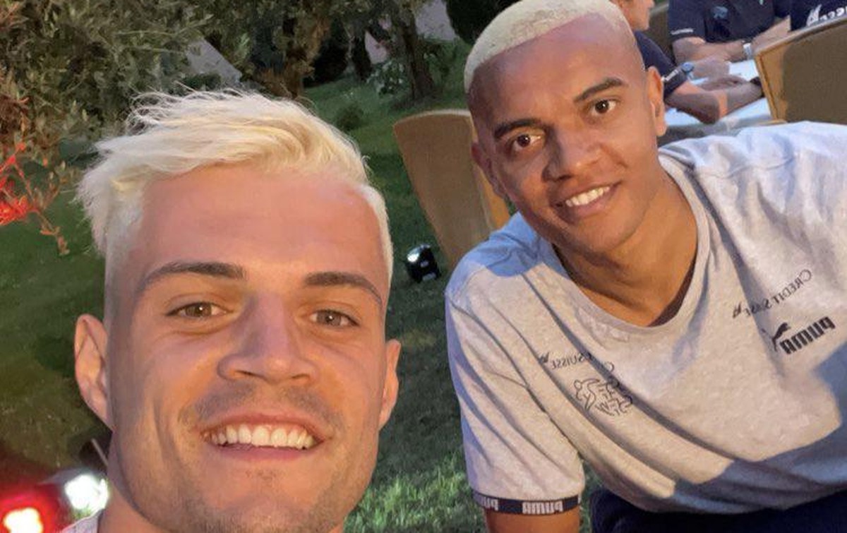 Neu blond: Granit Xhaka (links) und Manuel Akanji.