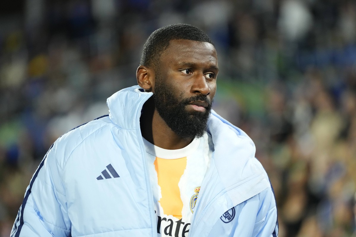 Getafe CF v Real Madrid CF - La Liga EA Sports Antonio Rudiger centre-back of Real Madrid and Germany during the La Liga match between Getafe CF and Real Madrid CF at Estadio Coliseum on April 23, 202 ...