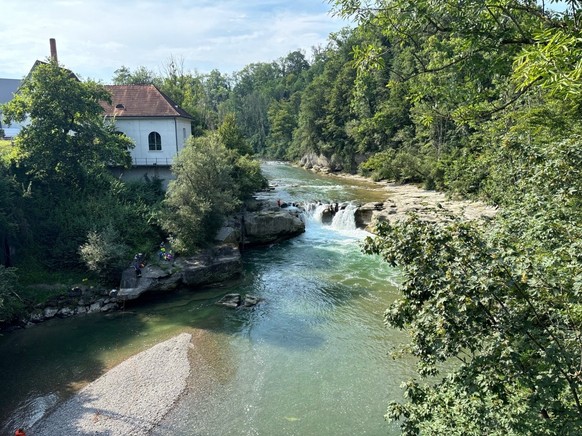 Wasserfall der Thur zwischen Brübach und Henau SG.