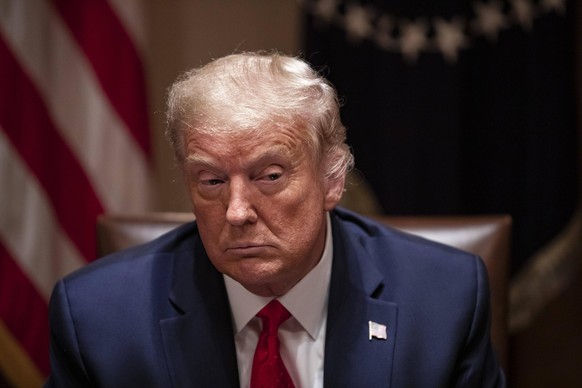 July 9, 2020, Washington, District of Columbia, USA: United States President Donald J. Trump holds a roundtable meeting with Hispanic leaders in the cabinet room before signing an Executive Order in t ...