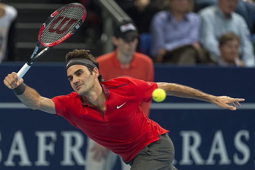 Federer zeigte gegen Dimitrov ein nahezu perfektes Spiel und gewann mit 7:6, 6:2.