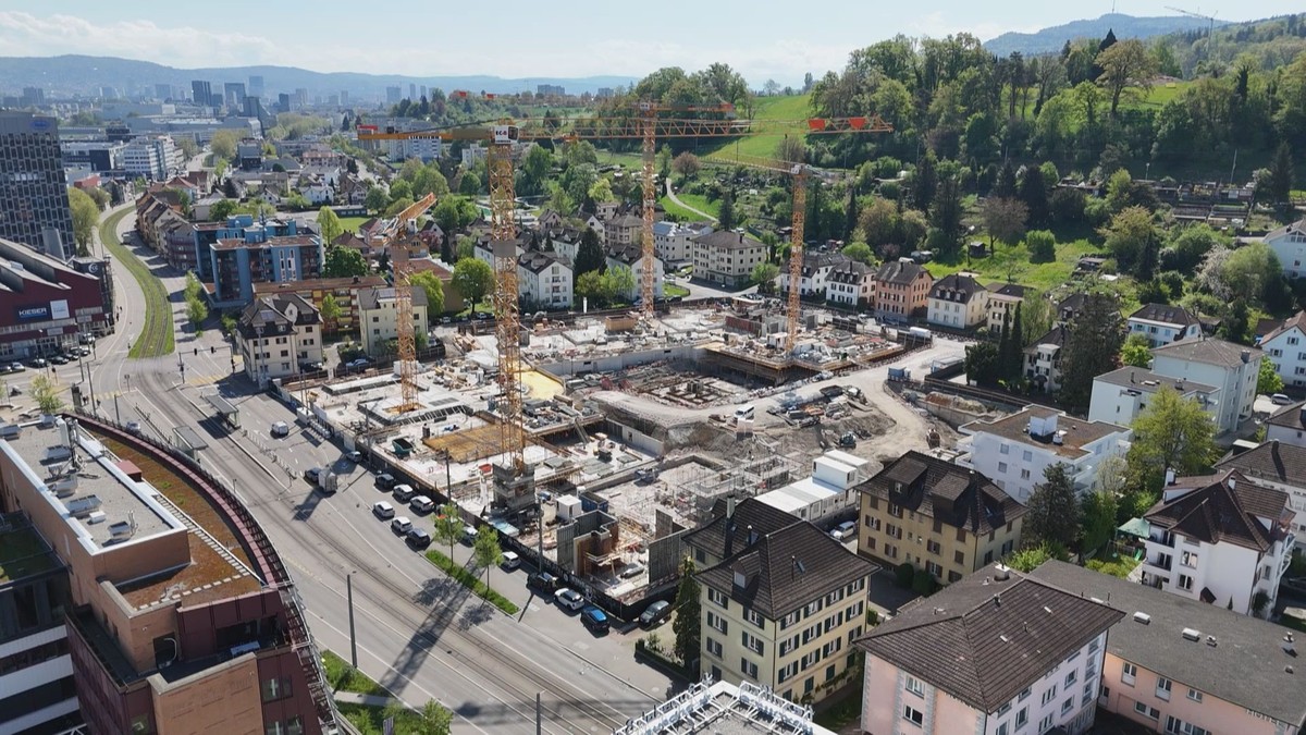 Auf dieser Baustelle in Schlieren hat sich der tödliche Unfall ereignet.