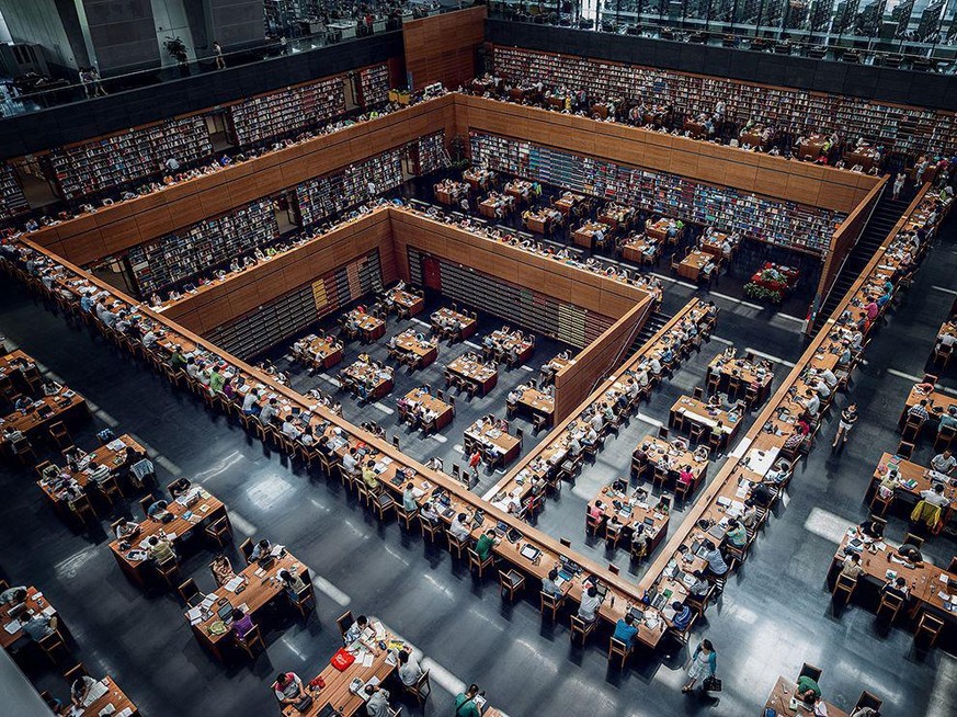 Studiensaal - die Nationalbibliothek von China