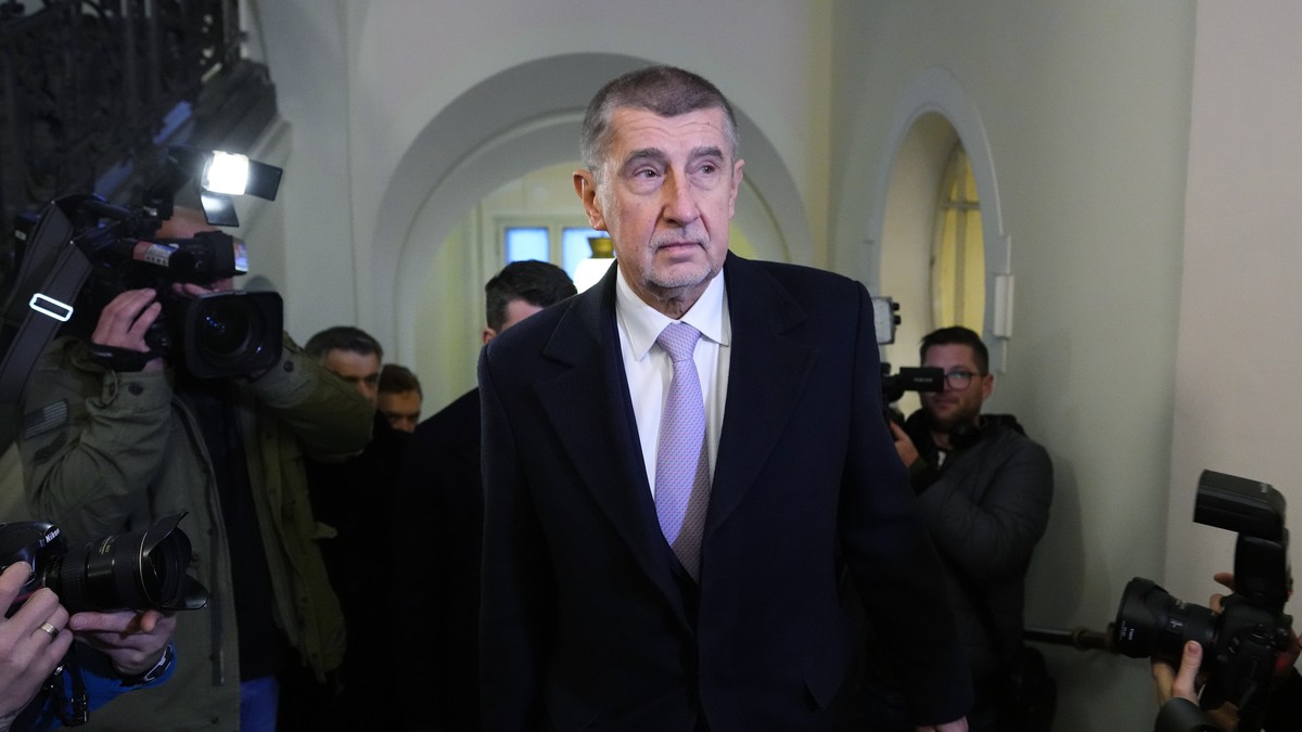 Former Czech Republic's Prime Minister and Presidential candidate Andrej Babis arrives for a trial at the municipal court in Prague, Czech Republic, Wednesday, Jan. 4, 2023. Andrej Babis went on  ...