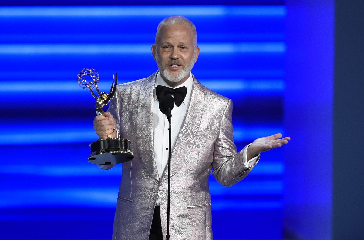 Ryan Murphy accepts the award for outstanding directing in a limited series, movie or dramatic special for "The Assassination of Gianni Versace: American Crime Story" at the 70th Primetime E ...