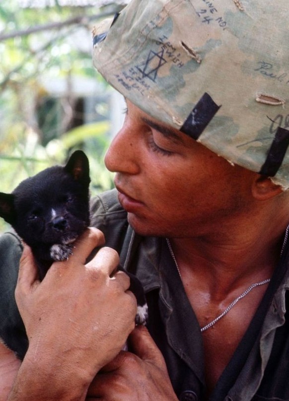 Vietnam helmet art helmet slogans helmet graffiti 
https://www.warhistoryonline.com/vietnam-war/helmet-art-of-the-vietnam-war.html
