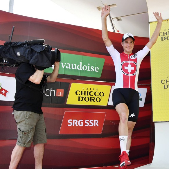 IMAGO / Geisser

19.06.2019.Zofingen ,Tour de Suisse 5.Etappe Muenchenstein - Einsiedeln .Im Bild : Bergpreisleader Claudio Imhof (SUI) Swiss Cycling Team Aktion Einzelbild *** 19 06 2019 Zofingen ,To ...