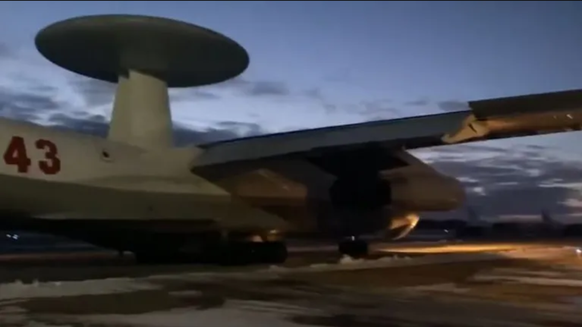 Russian spy plane damaged by partisans