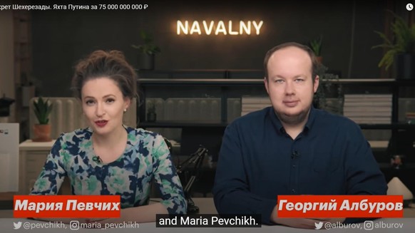 Nawalnys Team Maria Pevchikh und Gregory Alburov