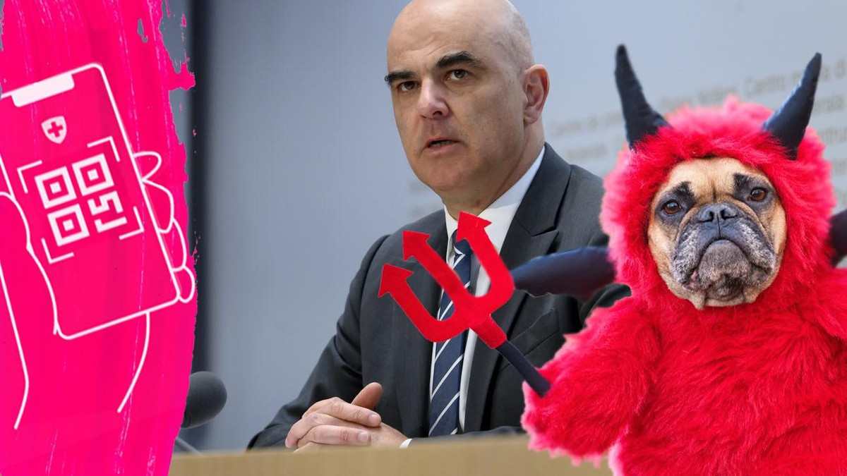 Berset, Covid, diable