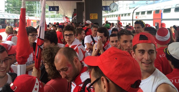 Rund 15'000 Sion-Fans waren in Basel: Viele reisten per Extrazug an.