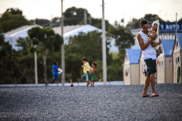 Venezolanische Flüchtlinge in einem Camp in Boa Vista, Brasilien.