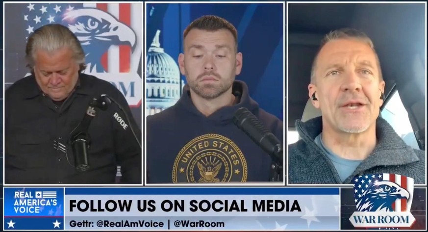 Steve Bannon (l.) und Erik Prince (r.)