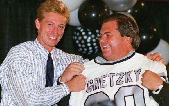 Gretzky und Kings-Boss McNall.