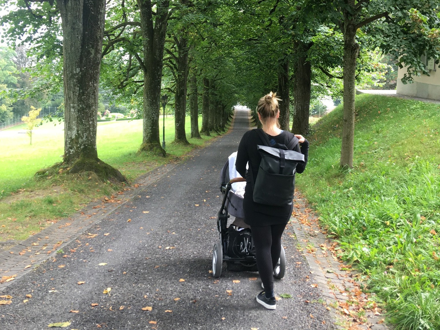 Laura Amstutz und ihr Baby