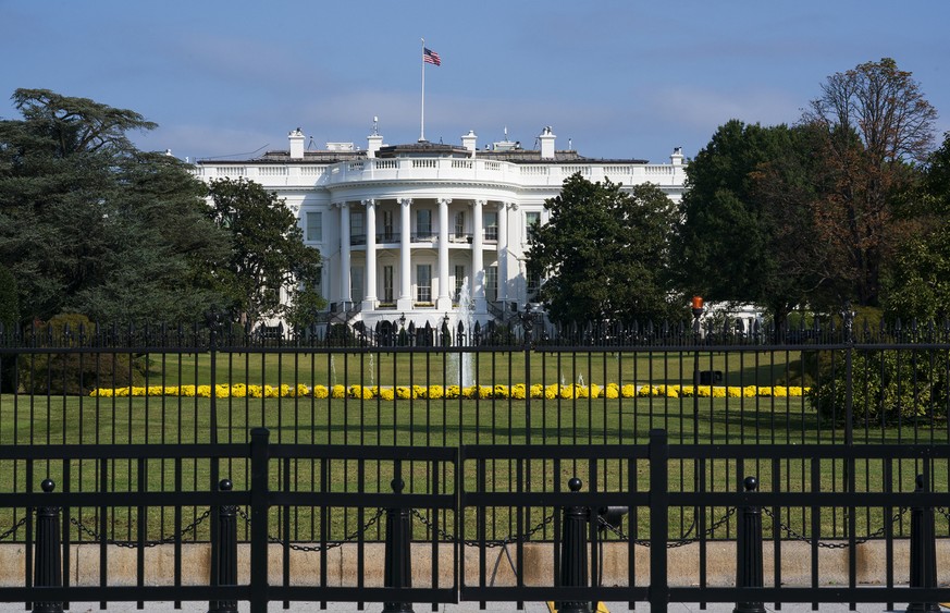 The White House is seen in Washington, Tuesday, Oct. 1, 2019, as House Democrats move aggressively in their impeachment inquiry of President Donald Trump. (AP Photo/J. Scott Applewhite)