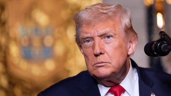 President Donald Trump speaks at his Mar-a-Lago club, Monday, Dec. 22, 2025, in Palm Beach, Fla. (AP Photo/Alex Brandon)
Donald Trump