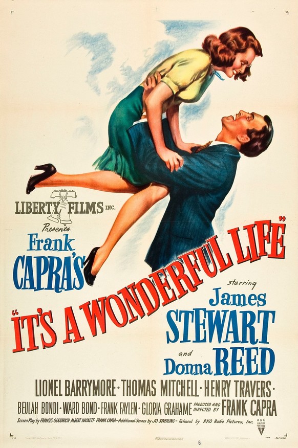 It's a Wonderful Life (1946) – klassischer Weihnachtsfilm aus Hollywood.
https://upload.wikimedia.org/wikipedia/commons/2/25/It%27s_a_Wonderful_Life_%281946_poster%29.jpeg