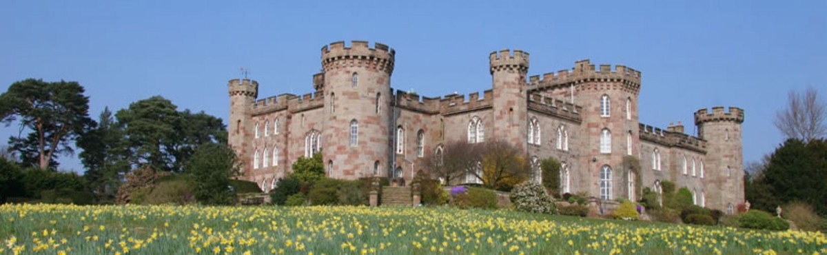 Hier verbrachte Jack Huston die Weihnachtstage: bei seiner Grossmutter auf Cholmondeley Castle.&nbsp;