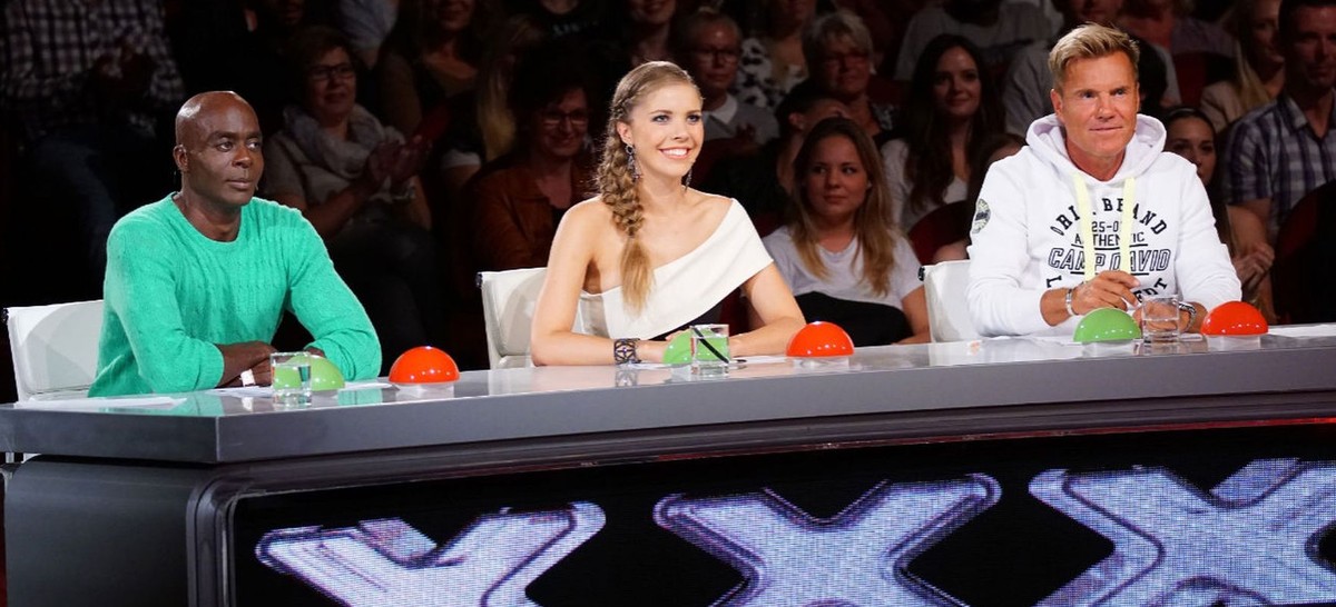 Man muss kein Jura studiert haben, um Jury zu sein:&nbsp;Bruce Darnell, Victoria Swarovski und Dieter Bohlen.