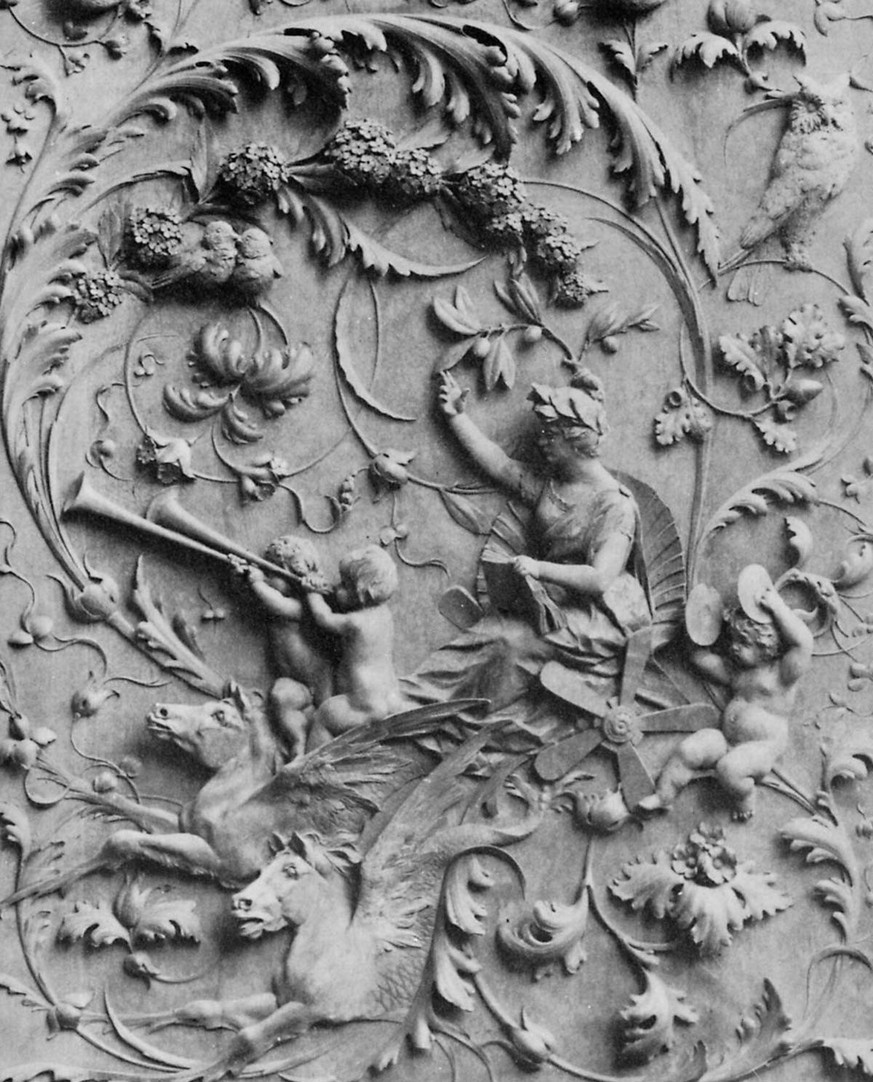 Geschnitztes Relief von Luigi Frullini.
https://commons.wikimedia.org/wiki/File:Gebr%C3%BCder_Alinari_-_Geschnitzte_Platte_von_Luigi_Frullini_(Zeno_Fotografie).jpg