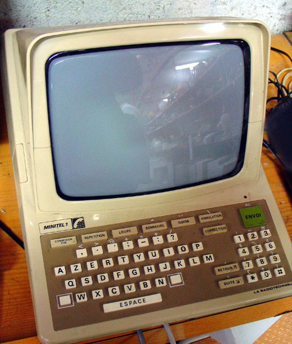 Eine Minitel-Maschine, mit der man auf das Videotex-System zugreifen konnte.