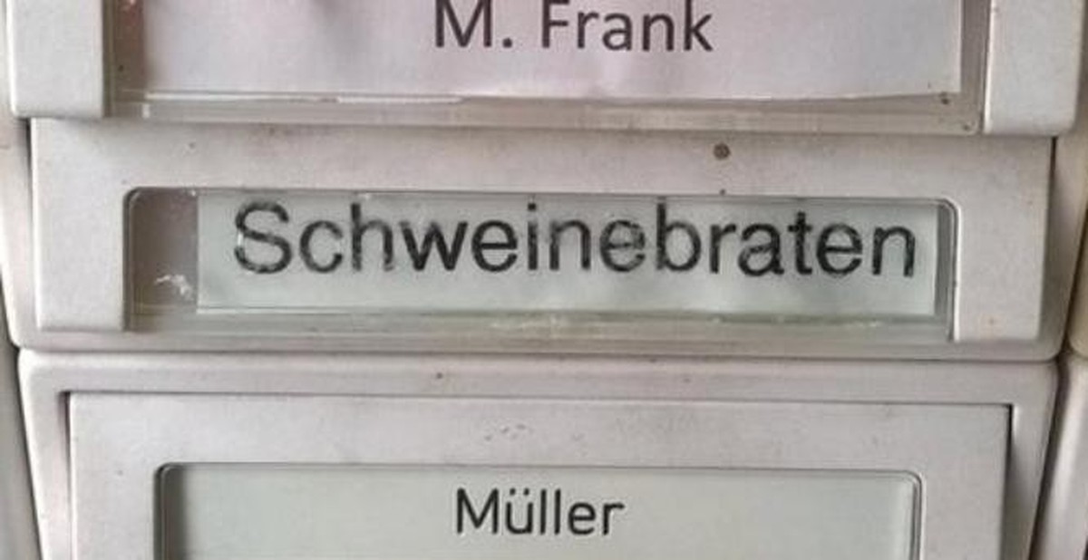Deutscher Humor: Schweinebraten