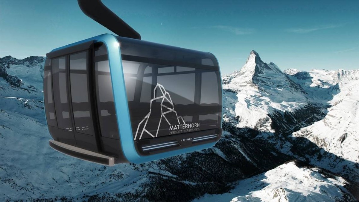 Die höchste 3S-Bahn in Zermatt.