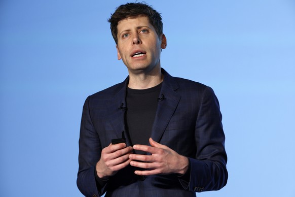 epa11872450 OpenAI CEO Sam Altman speaks during the event &#039;Transforming Business through AI&#039; in Tokyo, Japan, 03 February 2025. SoftBank Group CEO Masayoshi Son announced that he had reached ...