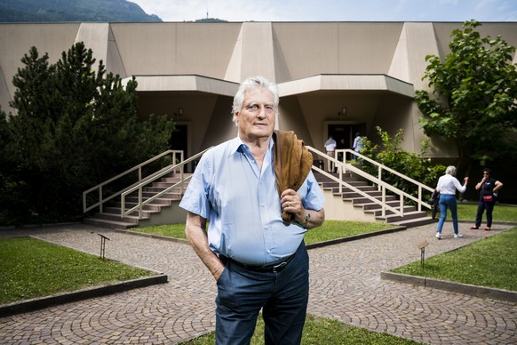 ARCHIVBILD - ZUM TOD VON LEONARD GIANADDA STELLEN WIR IHNEN FOLGENDES BILDMATERIAL ZUR VERFUEGUNG - Leonard Gianadda pose pour le photographe ce vendredi 15 juin 2018 a la Fondation Pierre Gianadda a  ...