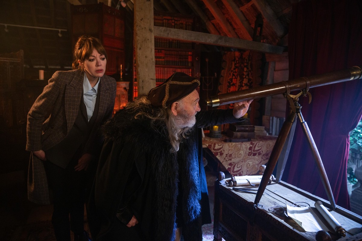 Diane Morgan as Philomena Cunk for Cunk on Earth. Photography by Jonathan Browning