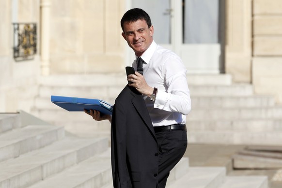 Marsch zur Verteidigung: Manuel Valls.
