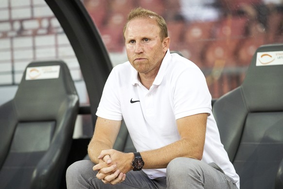 Zuerichs Trainer Ludovic Magnin im Fussball Meisterschaftsspiel der Super League zwischen dem FC Zuerich und dem FC Sion, am Dienstag, 28. Juli 2020, im Stadion Letzigrund in Zuerich. (KEYSTONE/Alexan ...