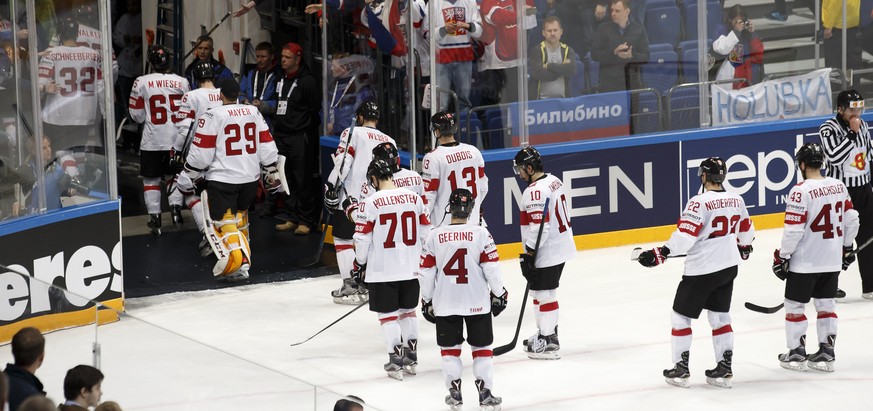 Die Schweizer Eishockey-Nati verlässt in Moskau die WM-Bühne – Aus in der Vorrunde.