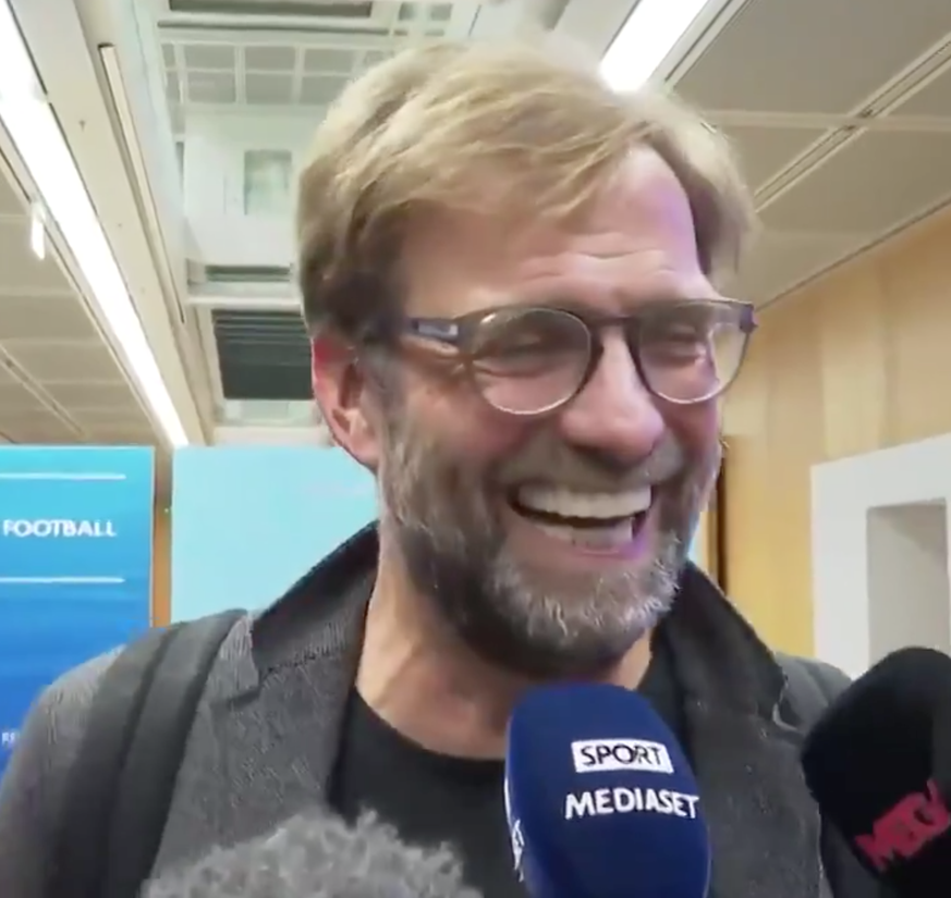 Jürgen Klopp hat viel zu lachen in diesen Tagen: Schliesslich sind seine Reds Tabellenführer.