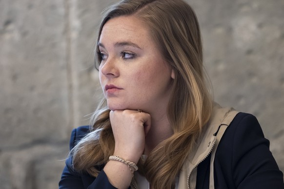 Valerie Dittli, conseillere d&#039;Etat vaudoise, lors d&#039;une conference de presse au sujet des mesures prises suite a l&#039;analyse au sein du DFA ce vendredi, 21 mars 2025 a Lausanne. le Consei ...