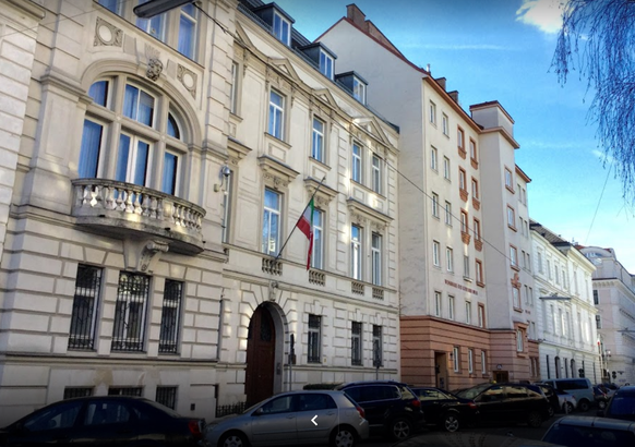 Die iranische Botschaft in Wien.