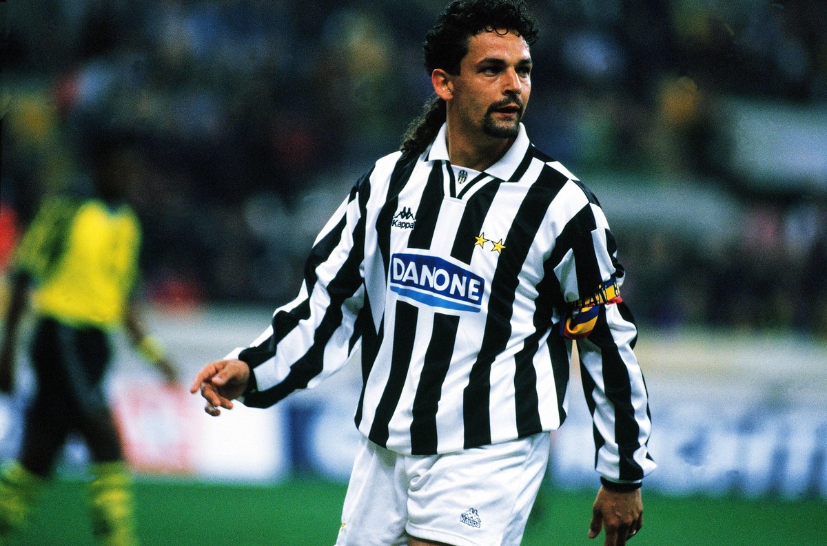 Bildnummer: 02939593 Datum: 04.04.1995 Copyright: imago/AFLOSPORT
Roberto Baggio (Juventus Turin) am Ball - PUBLICATIONxINxGERxSUIxAUTxHUNxONLY (200403241806489); Serie A, 1. Italienische Liga, Vdia, ...