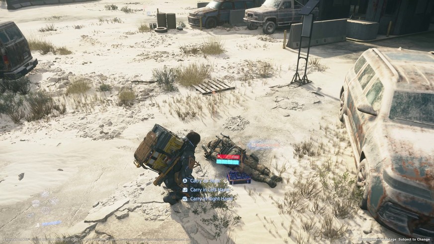 Von hinten schaltet Sam einen bewaffneten Banditen aus. Lautloses Vorgehen ist oft eine gute Idee.